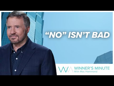No Isnt Bad // The Winner's Minute With Mac Hammond