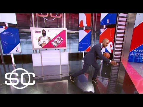 Jay Williams demonstrates James Harden's unique footwork | SportsCenter | ESPN - UCiWLfSweyRNmLpgEHekhoAg