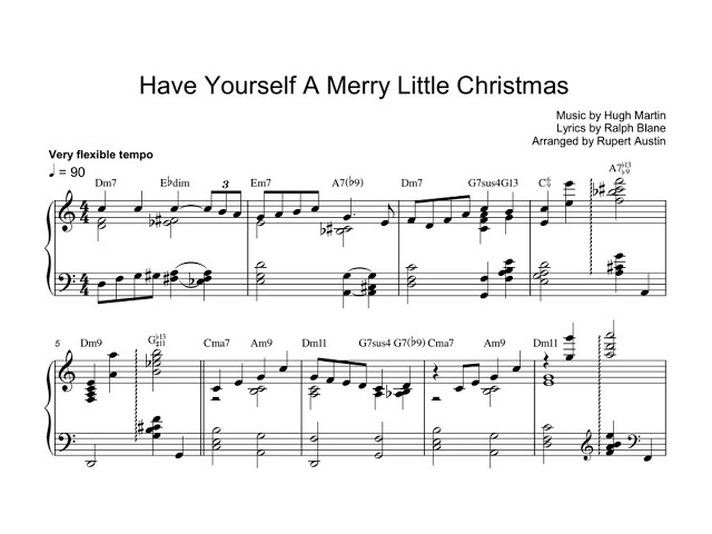 Easy Jazz Christmas Piano Sheet Music