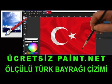 Ücretsiz Paint.net ile Türk Bayrağı Çizimi