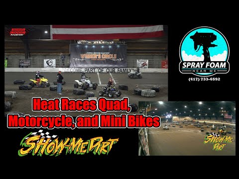 Heat Races - Quad,  Motorcycle, and Mini Bikes - Emma Indoor Raceway - 28 December 2024 - dirt track racing video image