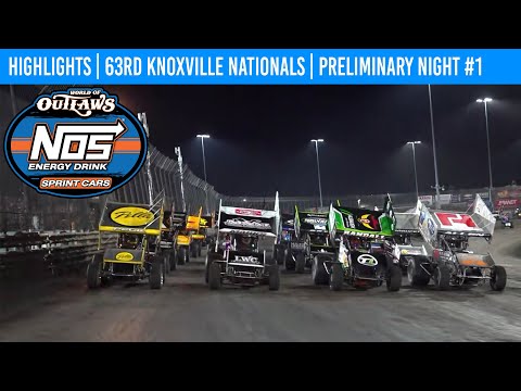 World of Outlaws NOS Energy Drink Sprint Cars | Knoxville Raceway | August 7, 2024 | HIGHLIGHTS - dirt track racing video image