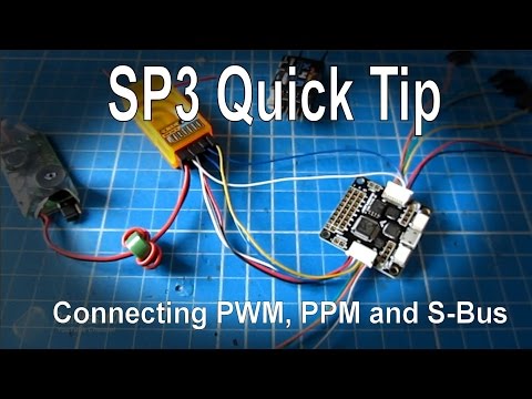 Seriously Pro F3 (SP3) Quick Tip - Install and setup PWM, CPPM and S-Bus Radio Receivers - UCp1vASX-fg959vRc1xowqpw