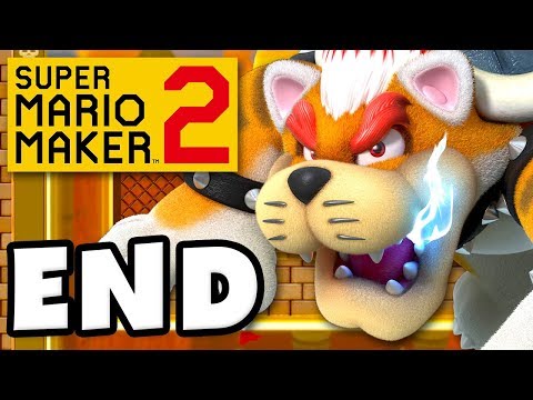 Super Mario Maker 2 - Gameplay Walkthrough Part 12 - ENDING! Meowser Boss Fight! (Nintendo Switch) - UCzNhowpzT4AwyIW7Unk_B5Q