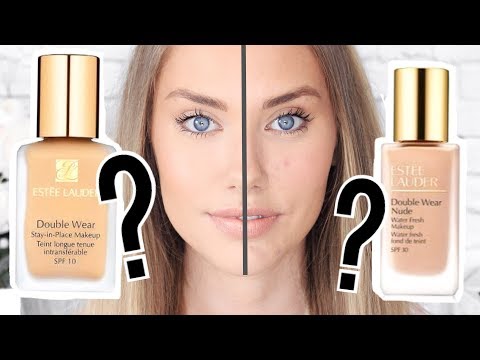 Estee Lauder DOUBLE WEAR NUDE Water Fresh Foundation VS ORIGINAL DOUBLE WEAR! - UCz7CjqAxoaLgWi72rIWAZpQ