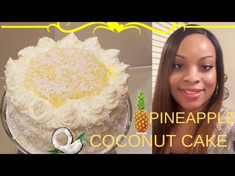 PINEAPPLE AND COCONUT CAKE (LOADED THREE LAYER)
