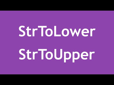 [ PHP 5 In Arabic ] #52 – String Functions – StrToLower, StrToUpper