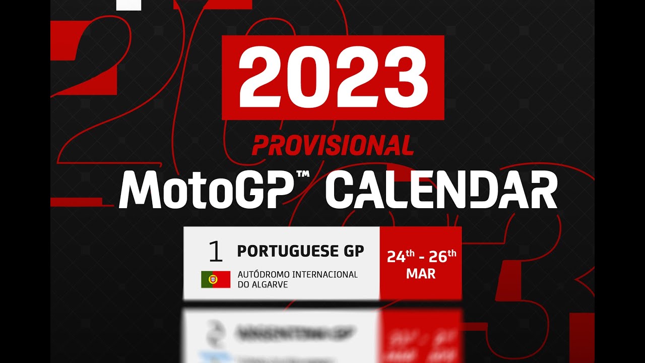 2023 MotoGP™ Provisional Calendar 🗓️ | #MotoGP2023