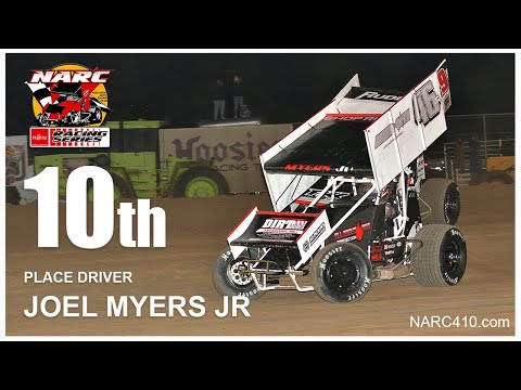 2022 NARC 10TH PLACE DRIVER - JOEL MYERS JR - dirt track racing video image