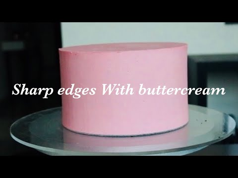 How to acheive sharp edges on cake with buttercream - UC2mu-TxXVhwTG1bzFgohtSQ