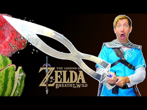 5 ZELDA Weapons in REAL LIFE - Breath of the Wild vs Fruit Ninja (IRL) - UCwaNuezahYT3BOjfXsne2mg