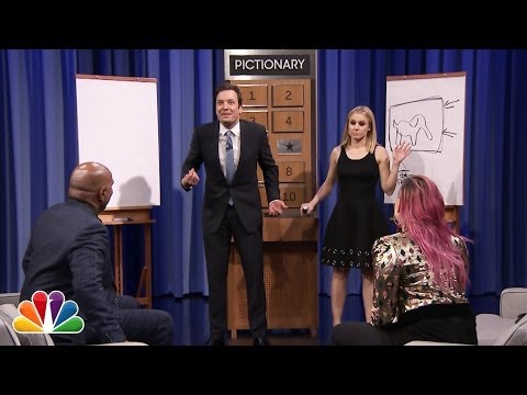 Pictionary with Kristen Bell, Steve Harvey and Demi Lovato - Part 1 - UC8-Th83bH_thdKZDJCrn88g