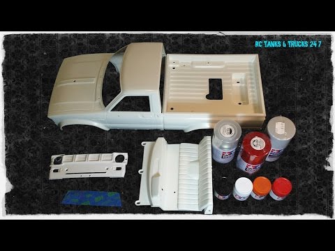 How To Paint A Tamiya Plastic Hard Body - Part 1 BODY PREPARATION & PAINTS - Box Art Mountain Rider - UC1JRbSw-V1TgKF6JPovFfpA