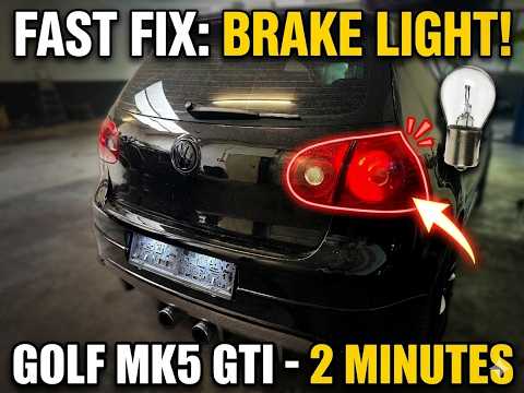 Como substituir a lâmpada do travão da Volkswagen Golf 5