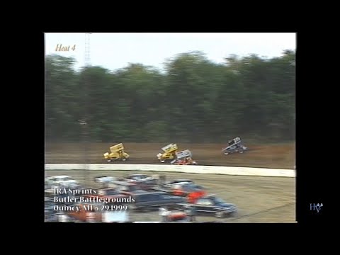 Interstate Racing Association (IRA) 410 Sprints - Butler Motor Speedway, Quincy, MI May 29, 1999 - dirt track racing video image
