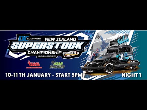 2025 New Zealand Superstock Championships Night 1 - Nelson Speedway - dirt track racing video image