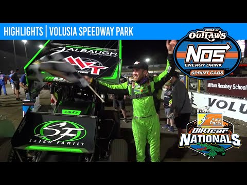 World of Outlaws NOS Energy Drink Sprint Cars | Volusia Speedway Park | Feb. 5, 2025 | HIGHLIGHTS - dirt track racing video image