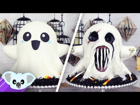 2 Faced Ghost Cake | Scary Halloween Ideas