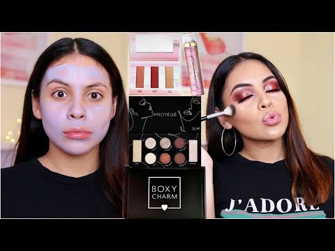 DECEMBER BOXYCHARM 2018: SMOKEY EYES & GLOSSY LIPS + MY NEW HAIR!!! | JuicyJas - UCqTR5f7YkGro3cPv23SqcqQ