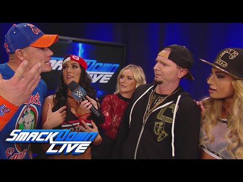 John Cena & Nikki Bella challenge James Ellsworth & Carmella: SmackDown LIVE: Feb. 28, 2017 - UCJ5v_MCY6GNUBTO8-D3XoAg