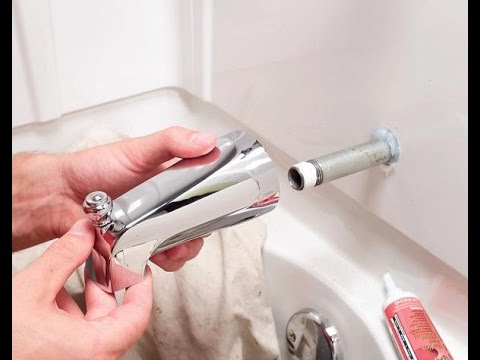 How to Replace a Bathtub Spout | Home Plumbing Repair Video Series - UC4V7T6gpqxRX8brwrRqpb6w