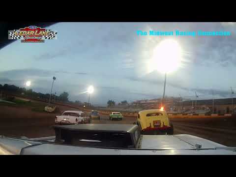 Vintage Full-Body Heat Race In-Car - Cedar Lake Speedway 08/26/2022 - dirt track racing video image