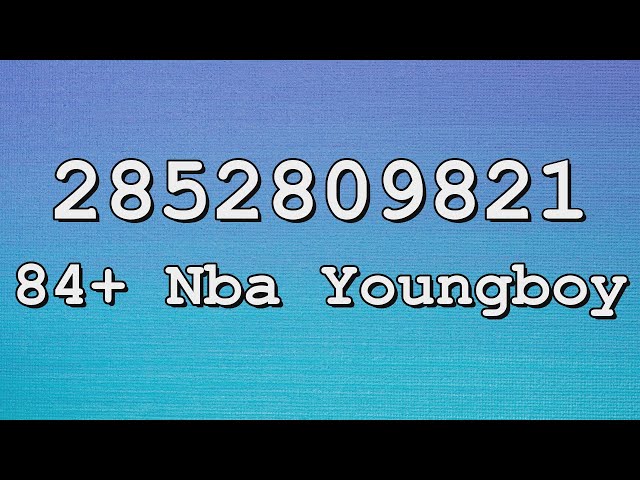 NBA Youngboy Id Codes You Need to Know