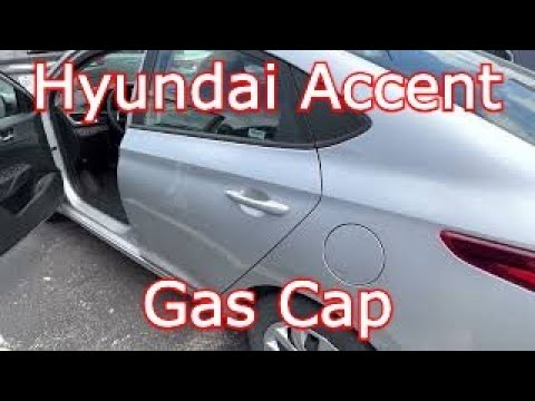 Как правильно открыть люк топливного бака на Hyundai Accent?