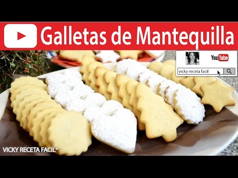 CÓMO HACER GALLETAS DE MANTEQUILLA | Vicky Receta Facil - 00:00 | Play |  