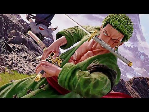 JUMP FORCE - Gameplay Sasuke Vs. Zoro Fight (E3 2018) - UCa5qeML93Hg37Ckn22pxdHA