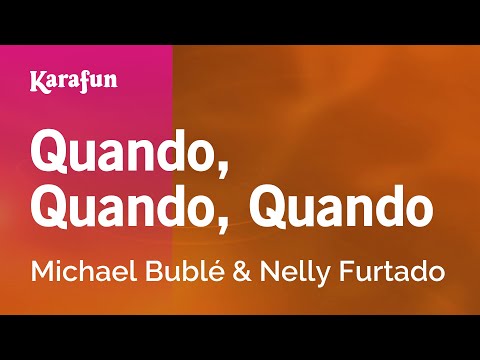 Karaoke Quando, Quando, Quando - Michael Bublé * - UCbqcG1rdt9LMwOJN4PyGTKg