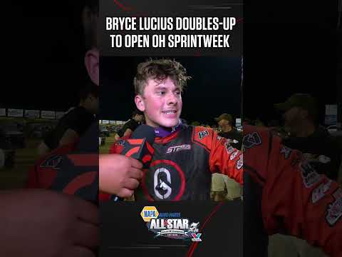 🏁🔊 "It's going to be a good week" Bryce Lucius goes back-to-back with #ascoc to open Ohio Speedweek - dirt track racing video image