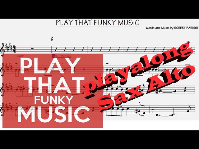 Funk Music: Alto Sax Sheet