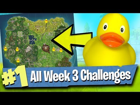 Fortnite WEEK 3 Challenges Guide (Search Rubber Duckies!) - Fortnite Battle Royale - UCWiPkogV65gqqNkwqci4yZA