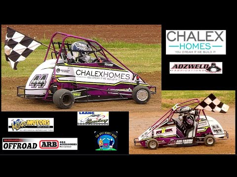 Junior Quarter Midgets Race 14#  Laang Speedway 13-10-2024 - dirt track racing video image