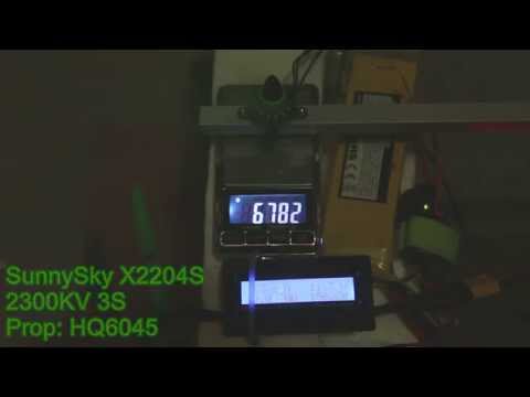 HQ6045/30 test SunnySky X2204S -2300Kv 3S-4S - UCV57o-UZ3ny_pn5uZTOO5oQ