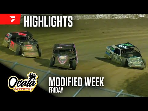 Ocala Speedway Modified Week Night 2 | Highlights 1/24/25 - dirt track racing video image