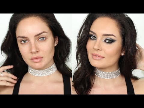 Ultra Glam Silver Winged Smokey Eye! NYE Glam Makeup Tutorial - UCLFW3EKD2My9swWH4eTLaYw