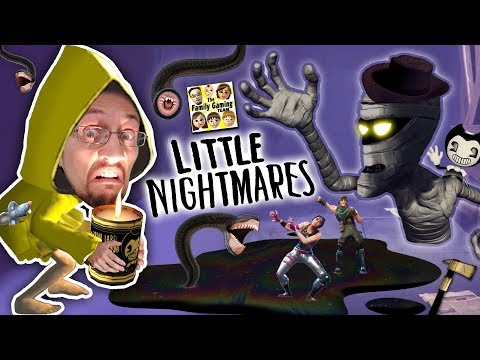 LITTLE NIGHTMARES #1!  Fortnite Ruining our Family!  Bendy's Ink is Everywhere! (FGTEEV gets Spooky) - UCC-RHF_77zQdKcA75hr5oTQ