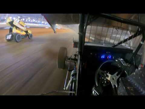 ONBOARD: Kraig Kinser World of Outlaws Sprint Cars Bristol Motor Speedway April 29, 2022 - dirt track racing video image