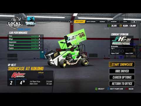 Career Mode | World of Outlaws: Dirt Racing 2024 - dirt track racing video image