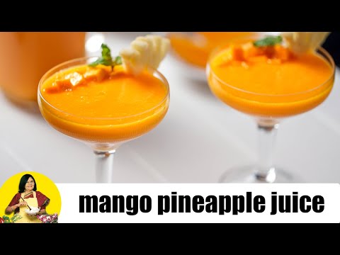 Mango and Pineapple Juice (Vitamin A and C rich recipe) by Tarla Dalal - UCYRRwNWXxCKFaVjFuXo1I8Q