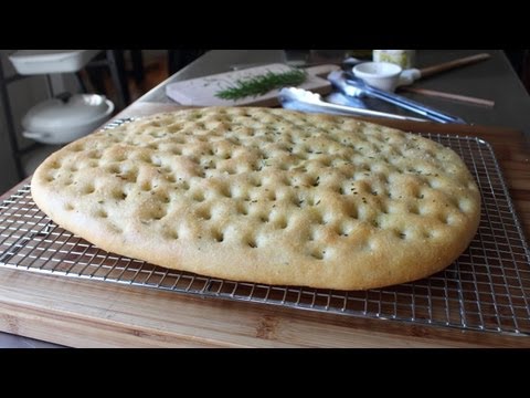 Focaccia Recipe - Italian Flat Bread with Rosemary and Sea Salt - UCRIZtPl9nb9RiXc9btSTQNw