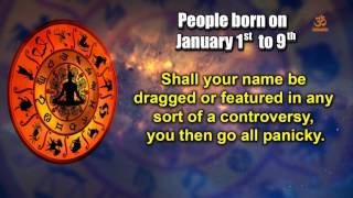 Basic Characteristics of people born between January 1st to January 9th