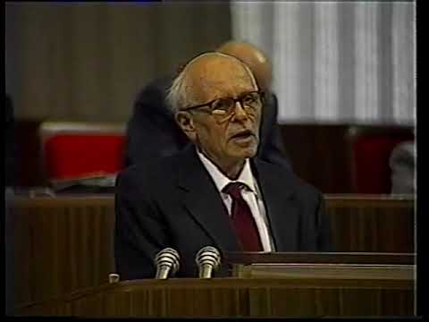 Andrei Sakharov Speaking at Day 1 of Congress of People’s Deputies of the Soviet Union, May 25, 1989
