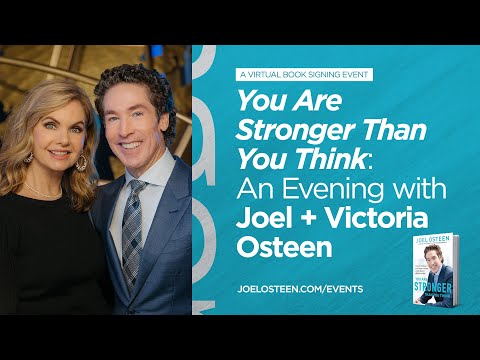 Joel Osteen Book Signing  You Are Stronger than You Think