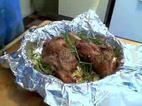 Slow Roasted Lamb Shanks with Garlic and Rosemary - UCRIZtPl9nb9RiXc9btSTQNw