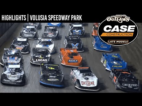 World of Outlaws CASE Late Models at Volusia Speedway Park February 19, 2022 | HIGHLIGHTS - dirt track racing video image