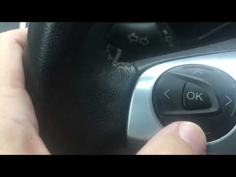 How do you reset the tire pressure sensor light in the Ford C Max ...