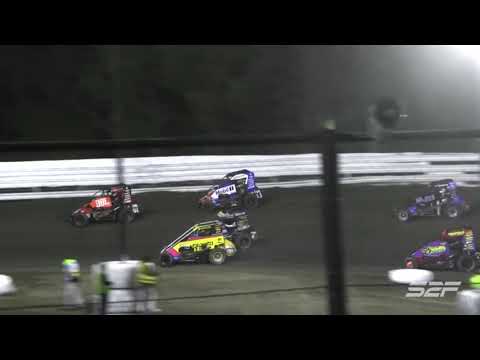 3.20 POWRi National &amp; West Midget League at Creek County Speedway | Highlights - dirt track racing video image